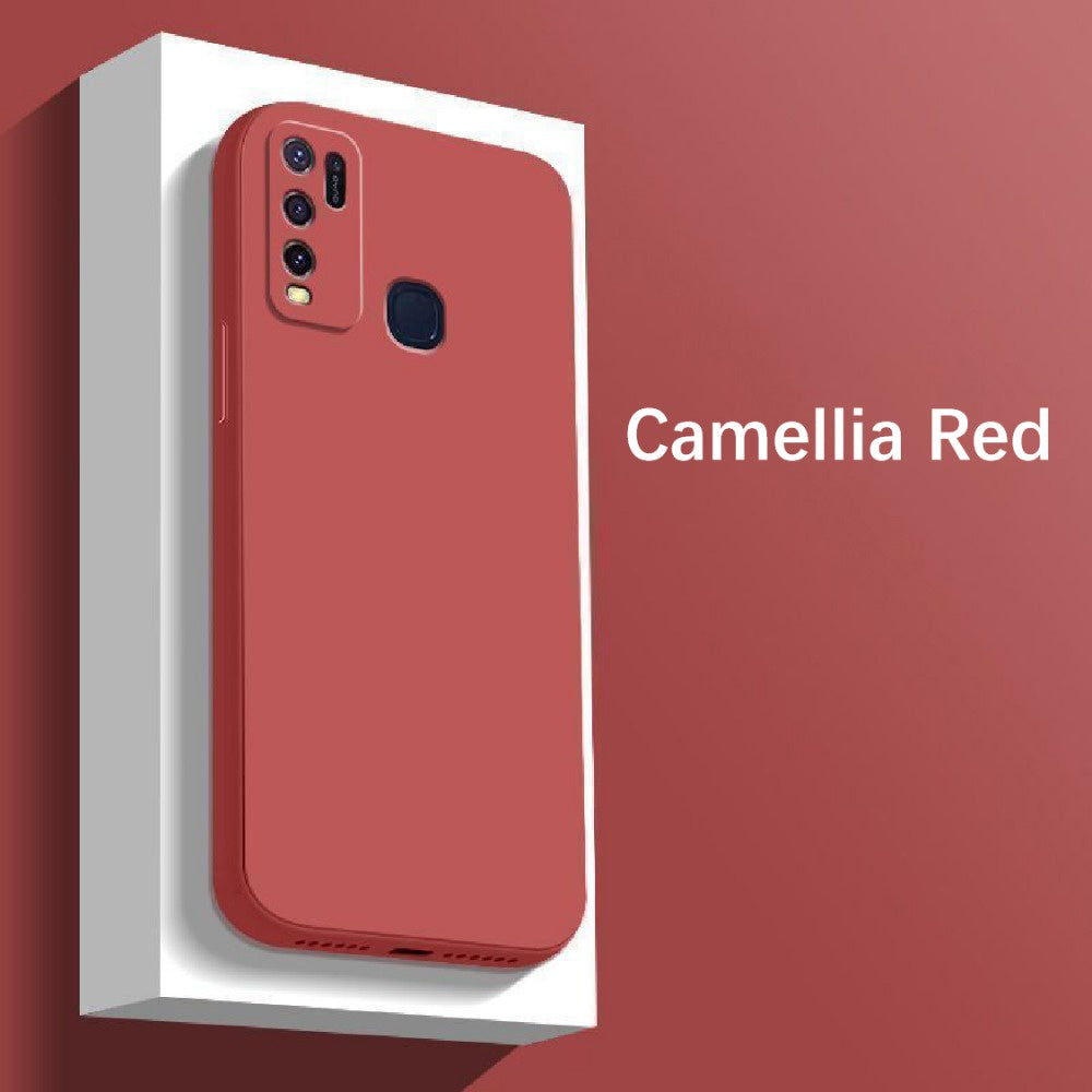 For VIVO Y50 Cover Drop and wear resistant Silicone Full Case Classic Simple Solid Color Phone Case Cover