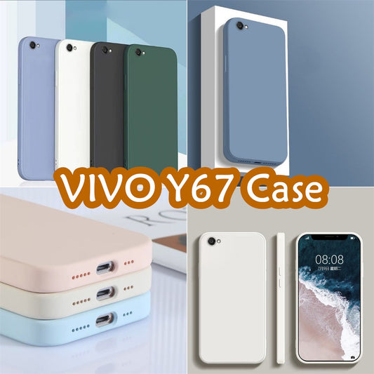 For VIVO Y67 Cover Drop and wear resistant Silicone Full Case Classic Simple Solid Color Phone Case Cover