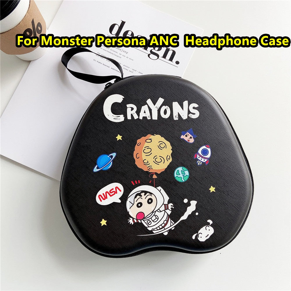 For Monster Persona ANC Headphone Case Cartoon Creative Patterns Headset Earpads Storage Bag Casing Box