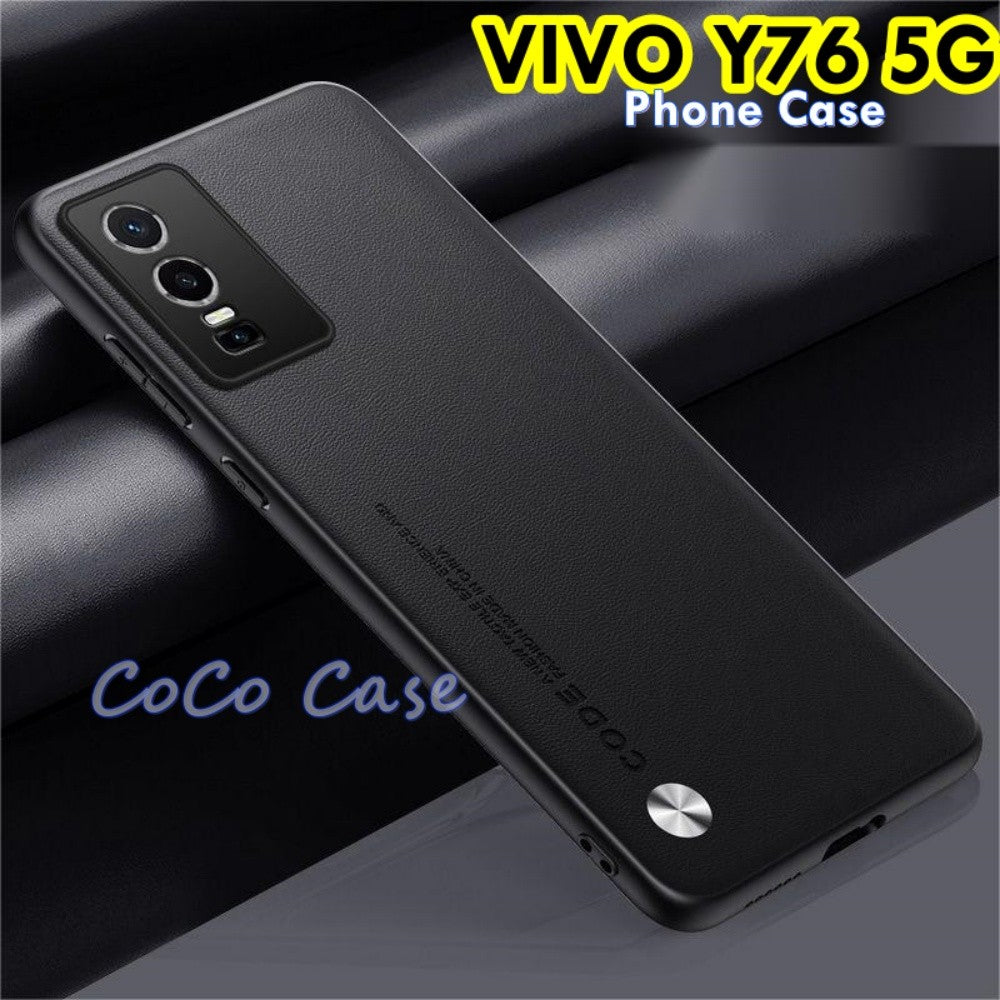 For VIVO Y76 5G Cover Silicone Professional Full Case Classic Simple Solid Color Phone Case Cover sweatproof