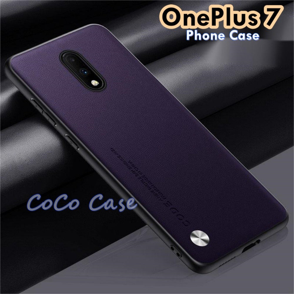 For OnePlus 7 Cover Silicone Professional Full Case Classic Simple Solid Color Phone Case Cover sweatproof