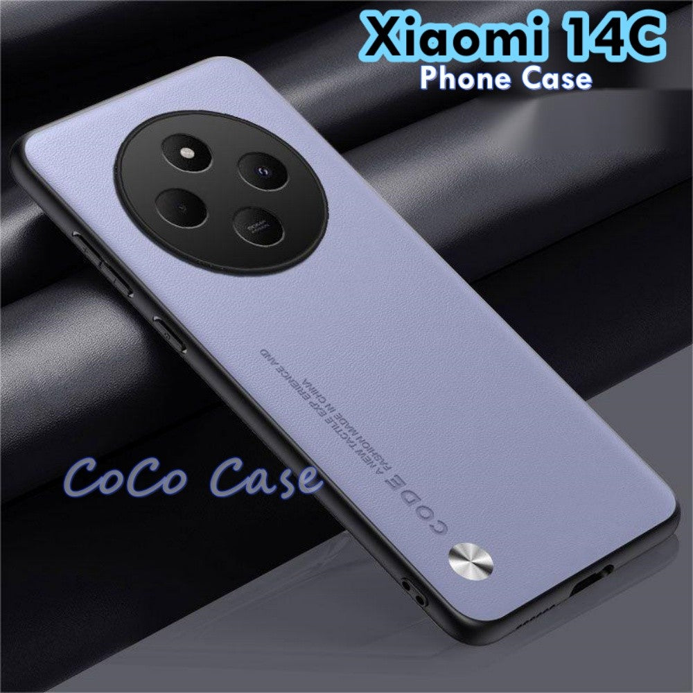 For Xiaomi 14C Cover Silicone Professional Full Case Classic Simple Solid Color Phone Case Cover sweatproof