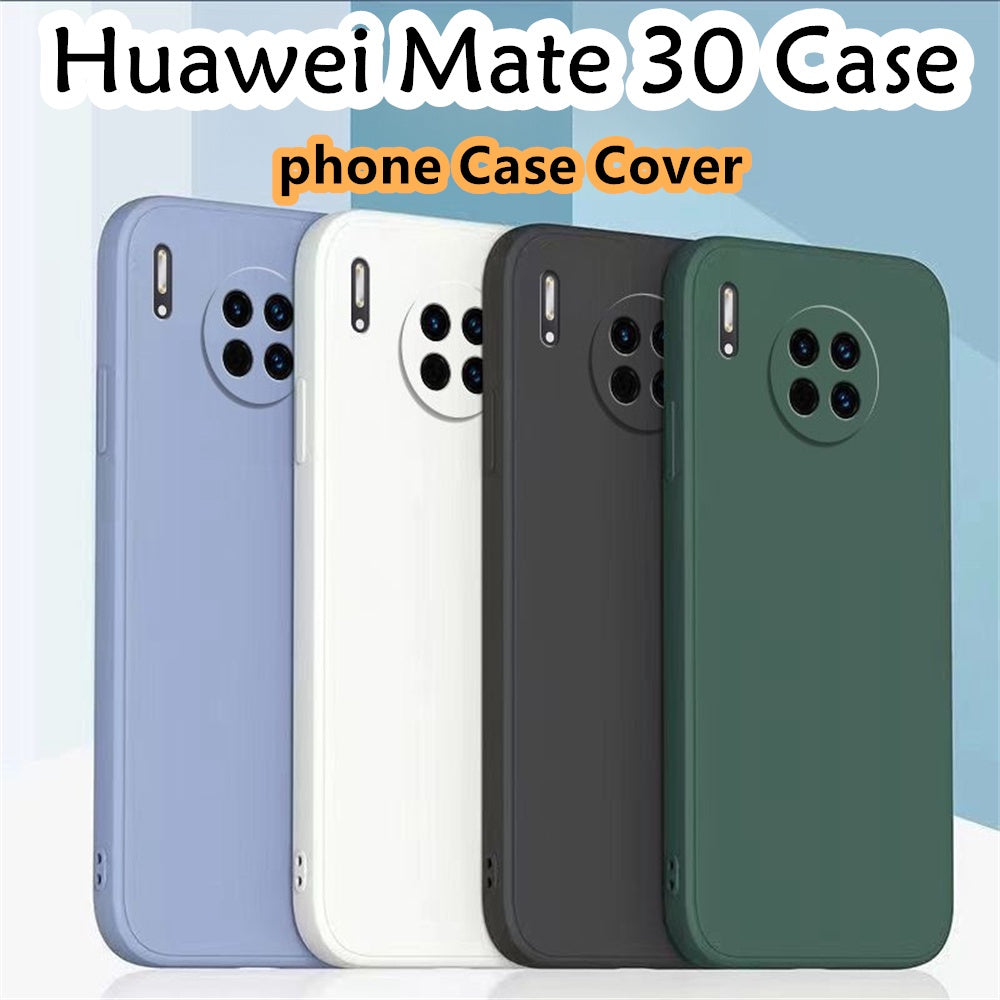 For Huawei Mate 30 Cover Drop and wear resistant Silicone Full Case Classic Simple Solid Color Phone Case Cover