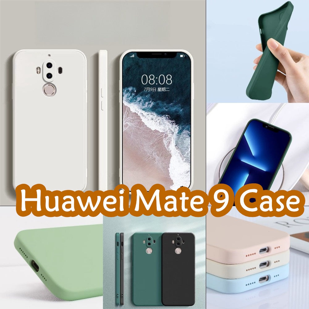 For Huawei Mate 9 Cover Drop and wear resistant Silicone Full Case Classic Simple Solid Color Phone Case Cover