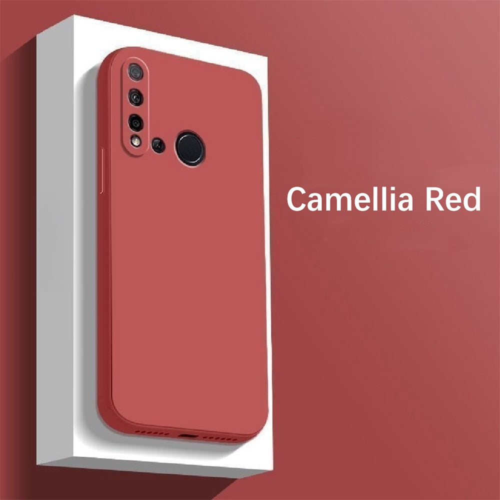 For Huawei P20 Lite 2019 Cover Drop and wear resistant Silicone Full Case Classic Simple Solid Color Phone Case Cover