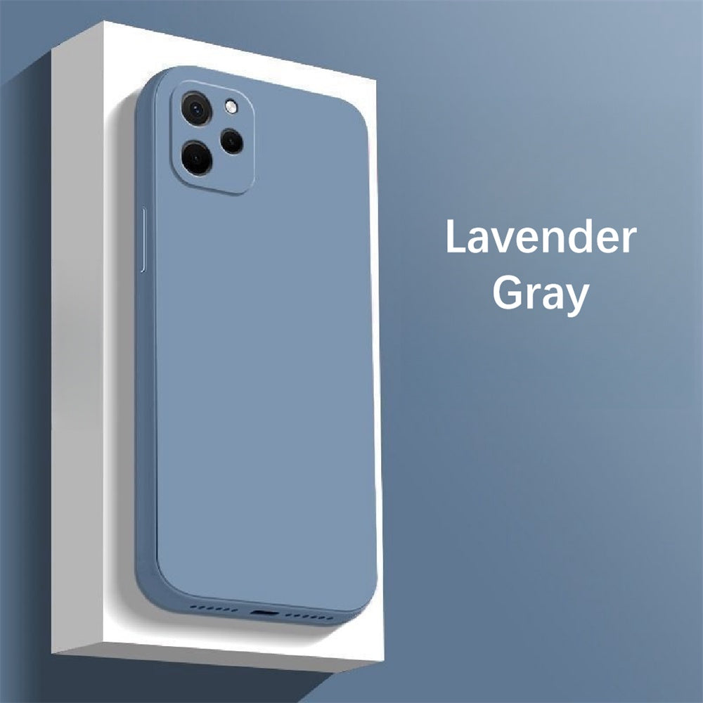 For Huawei Nova Y61 Cover Drop and wear resistant Silicone Full Case Classic Simple Solid Color Phone Case Cover