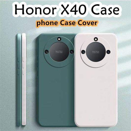 For Honor X40 Cover Drop and wear resistant Silicone Full Case Classic Simple Solid Color Phone Case Cover