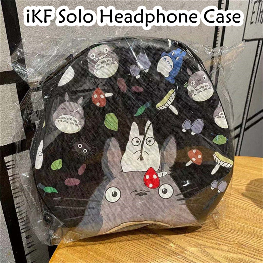 For iKF Solo Headphone Case Cartoon Creative Patterns Headset Earpads Storage Bag Casing Box