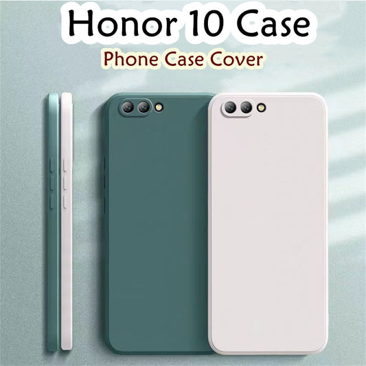 For Honor 10 Cover Drop and wear resistant Silicone Full Case Classic Simple Solid Color Phone Case Cover