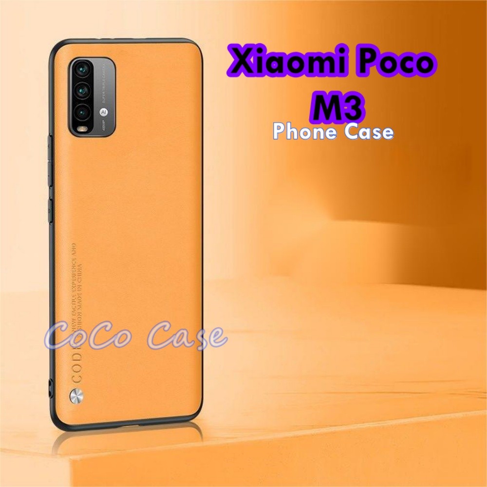 For Xiaomi Poco M3 Cover Silicone Professional Full Case Classic Simple Solid Color Phone Case Cover sweatproof