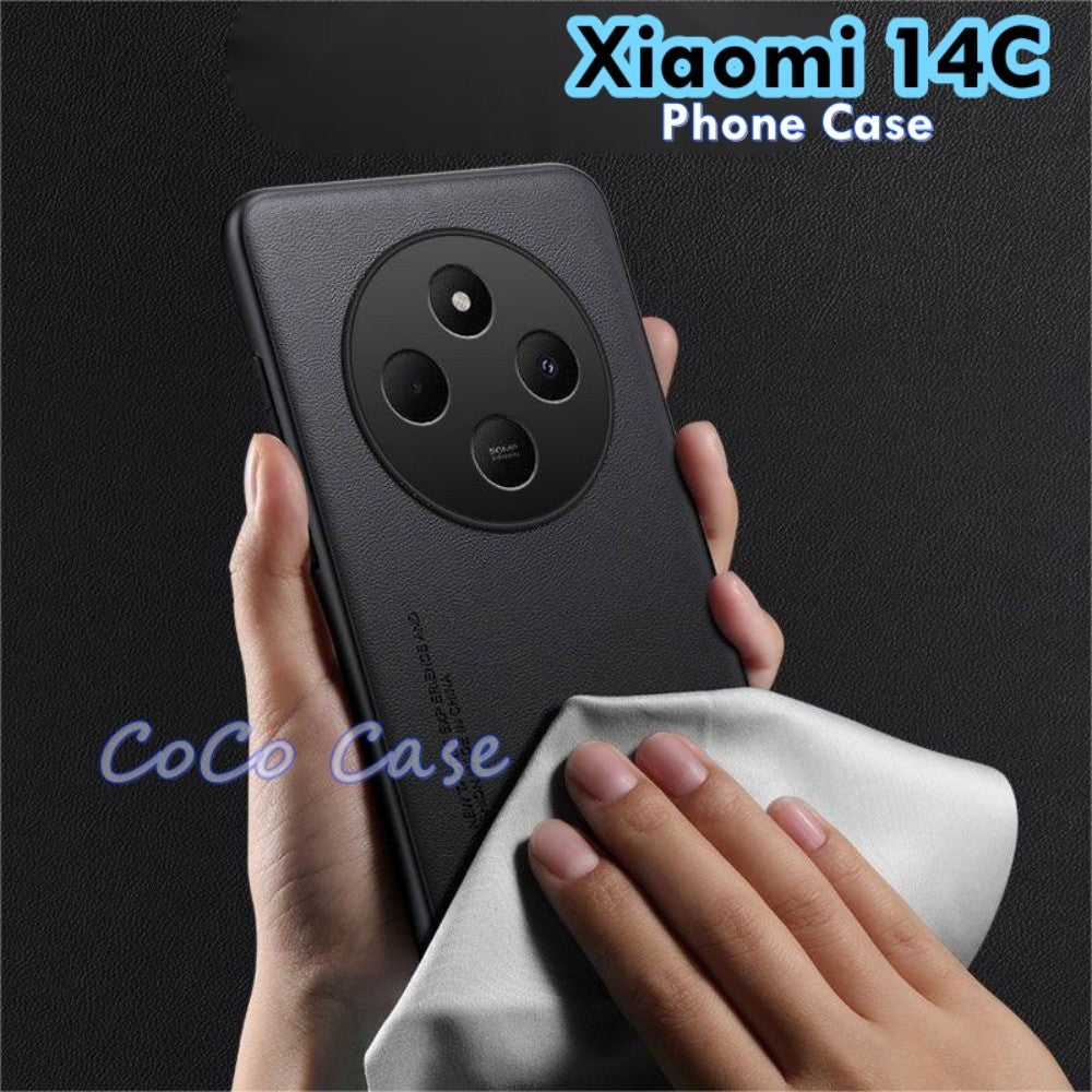 For Xiaomi 14C Cover Silicone Professional Full Case Classic Simple Solid Color Phone Case Cover sweatproof