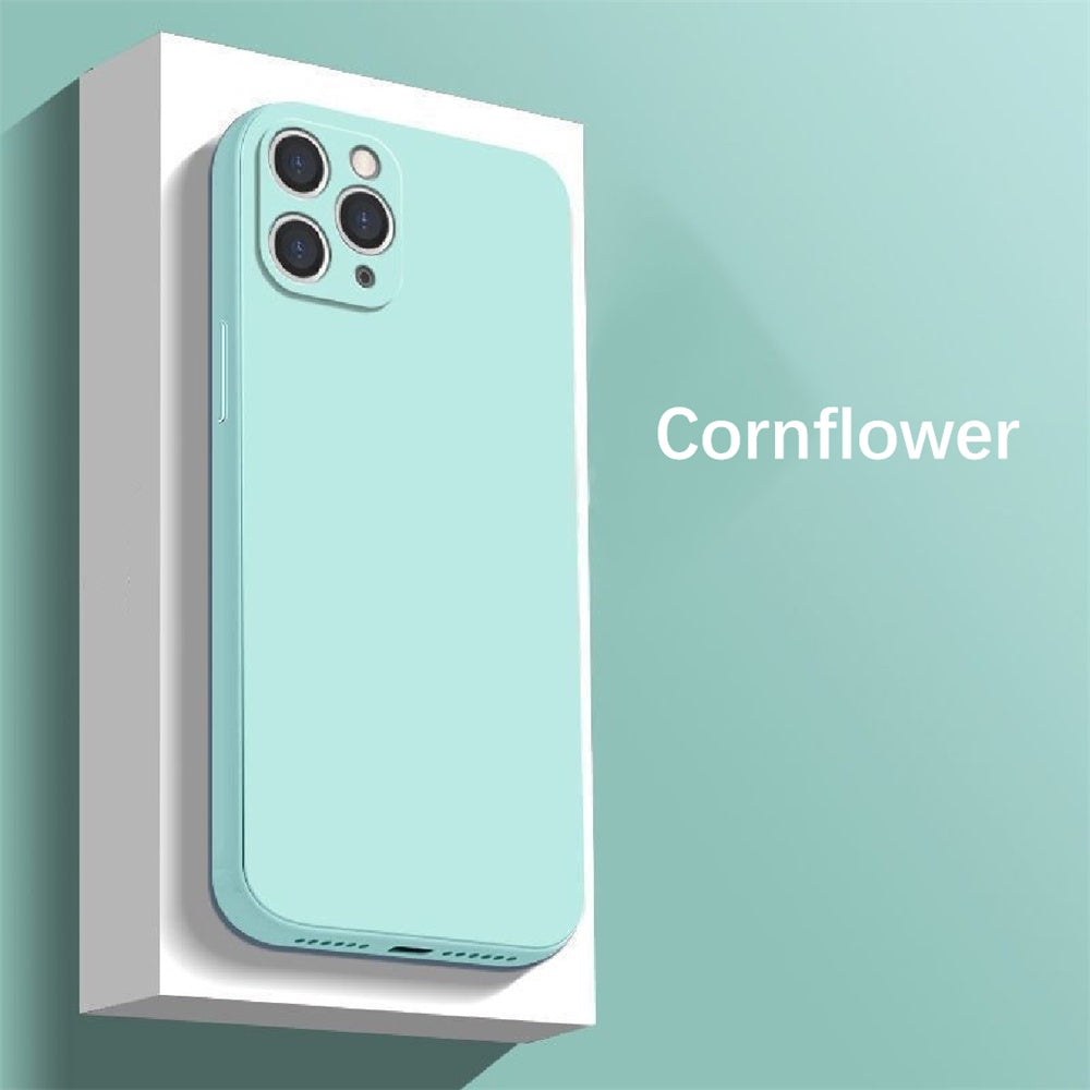 For IPhone 13 Pro Cover Drop and wear resistant Silicone Full Case Classic Simple Solid Color Phone Case Cover