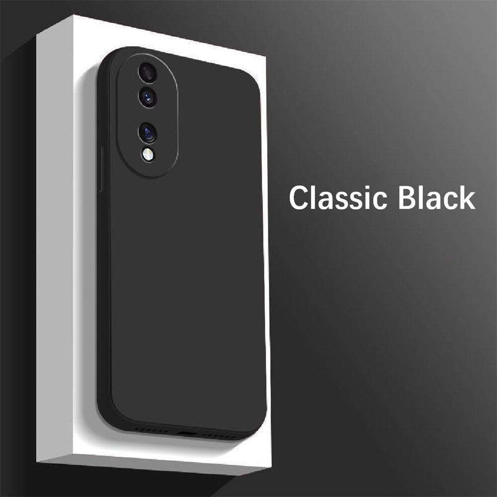 For Honor 90 Cover Drop and wear resistant Silicone Full Case Classic Simple Solid Color Phone Case Cover