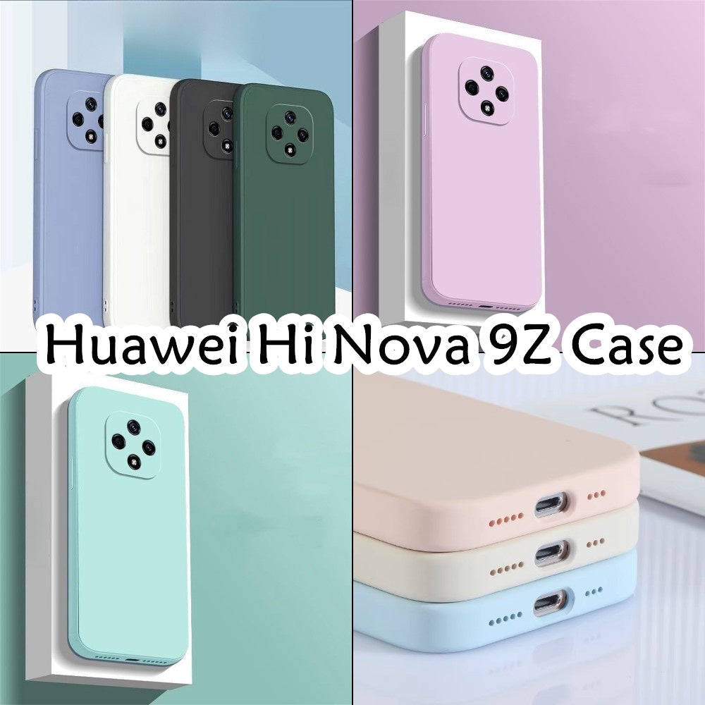 For Huawei Hi Nova 9Z Cover Drop and wear resistant Silicone Full Case Classic Simple Solid Color Phone Case Cover