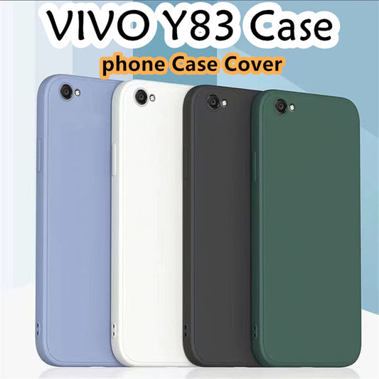 For VIVO Y83 Cover Drop and wear resistant Silicone Full Case Classic Simple Solid Color Phone Case Cover