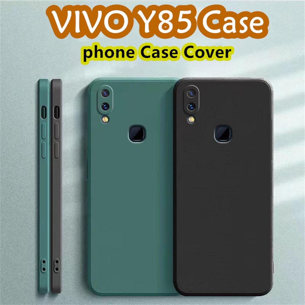 For VIVO Y85 Cover Drop and wear resistant Silicone Full Case Classic Simple Solid Color Phone Case Cover