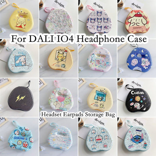 For DALI IO4 Headphone Case Cartoon Creative Patterns Headset Earpads Storage Bag Casing Box