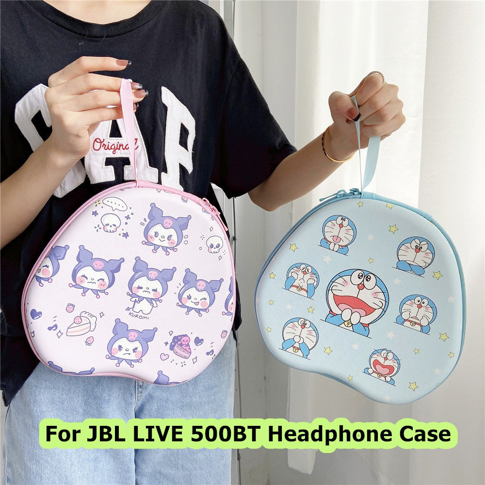 For JBL LIVE 500BT Headphone Case Cartoon Creative Patterns Headset Earpads Storage Bag Casing Box
