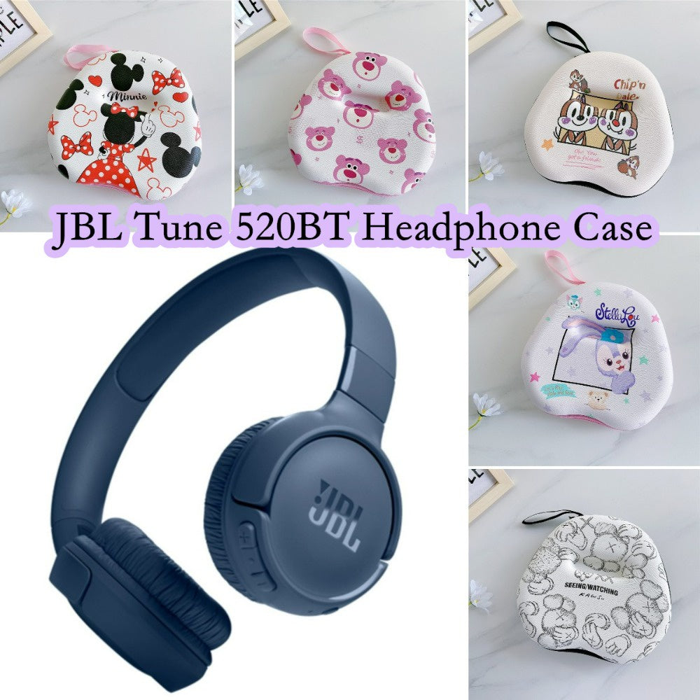 For JBL TUNE 520BT Headphone Case Cartoon Creative Patterns Headset Earpads Storage Bag Casing Box