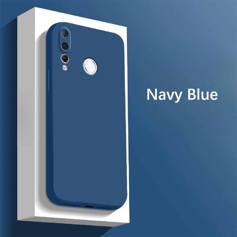 For Huawei Y7P 2020 Cover Drop and wear resistant Silicone Full Case Classic Simple Solid Color Phone Case Cover