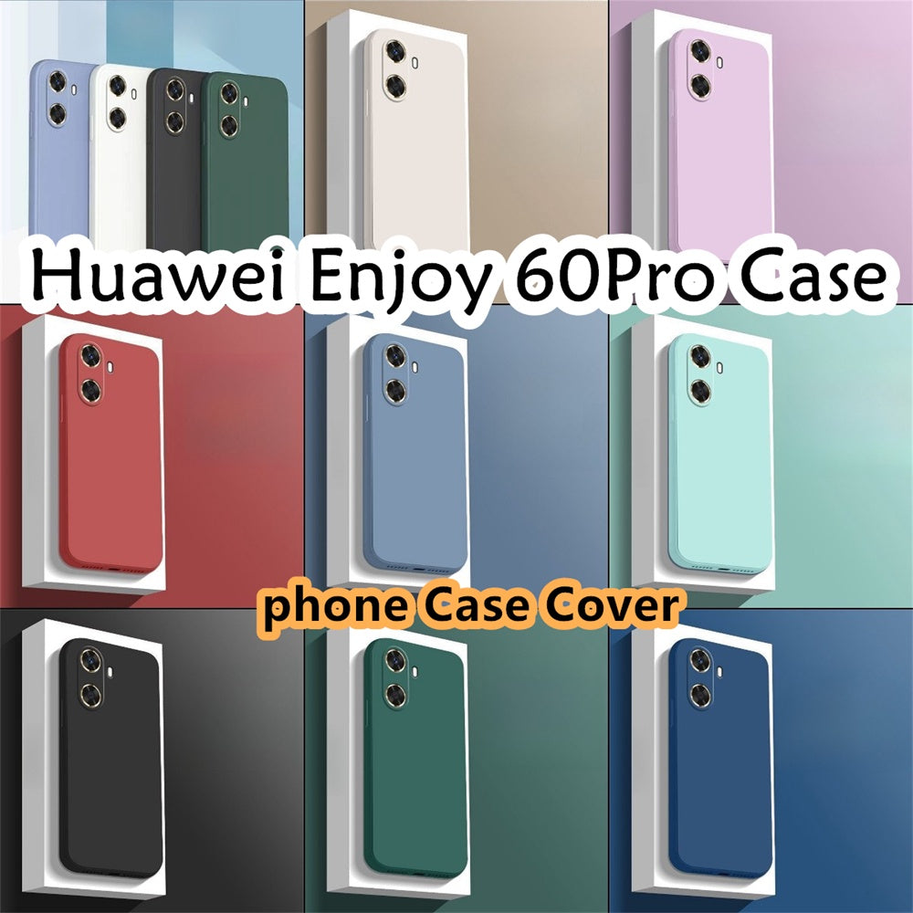 For Huawei Enjoy 60 Pro Cover Drop and wear resistant Silicone Full Case Classic Simple Solid Color Phone Case Cover