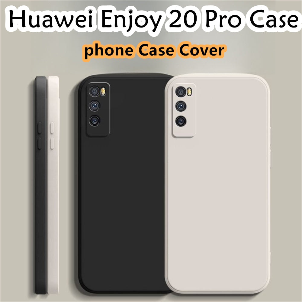 For Huawei Enjoy 20 Pro Cover Drop and wear resistant Silicone Full Case Classic Simple Solid Color Phone Case Cover