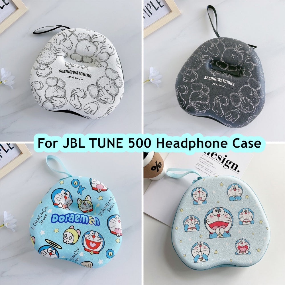 For JBL TUNE 500 Headphone Case Cartoon Creative Patterns Headset Earpads Storage Bag Casing Box