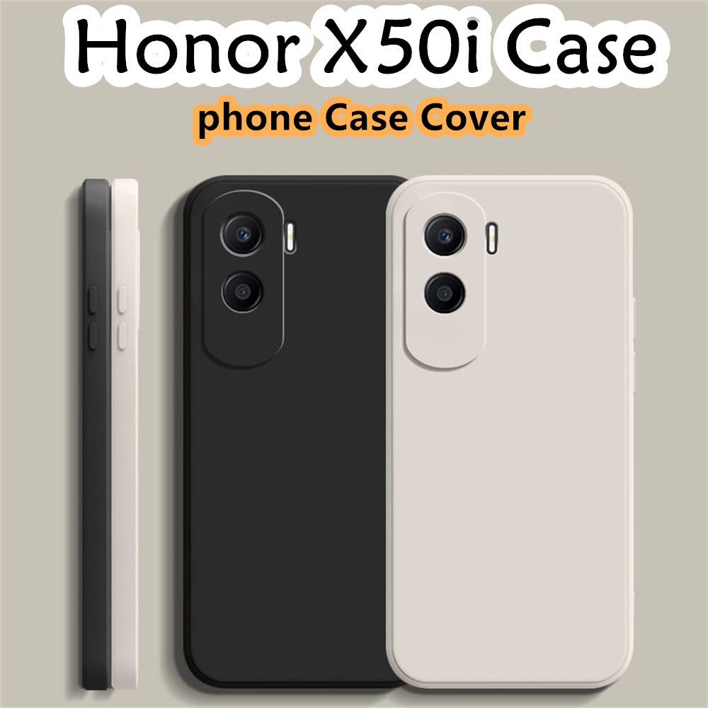 For Honor X50i Cover Drop and wear resistant Silicone Full Case Classic Simple Solid Color Phone Case Cover