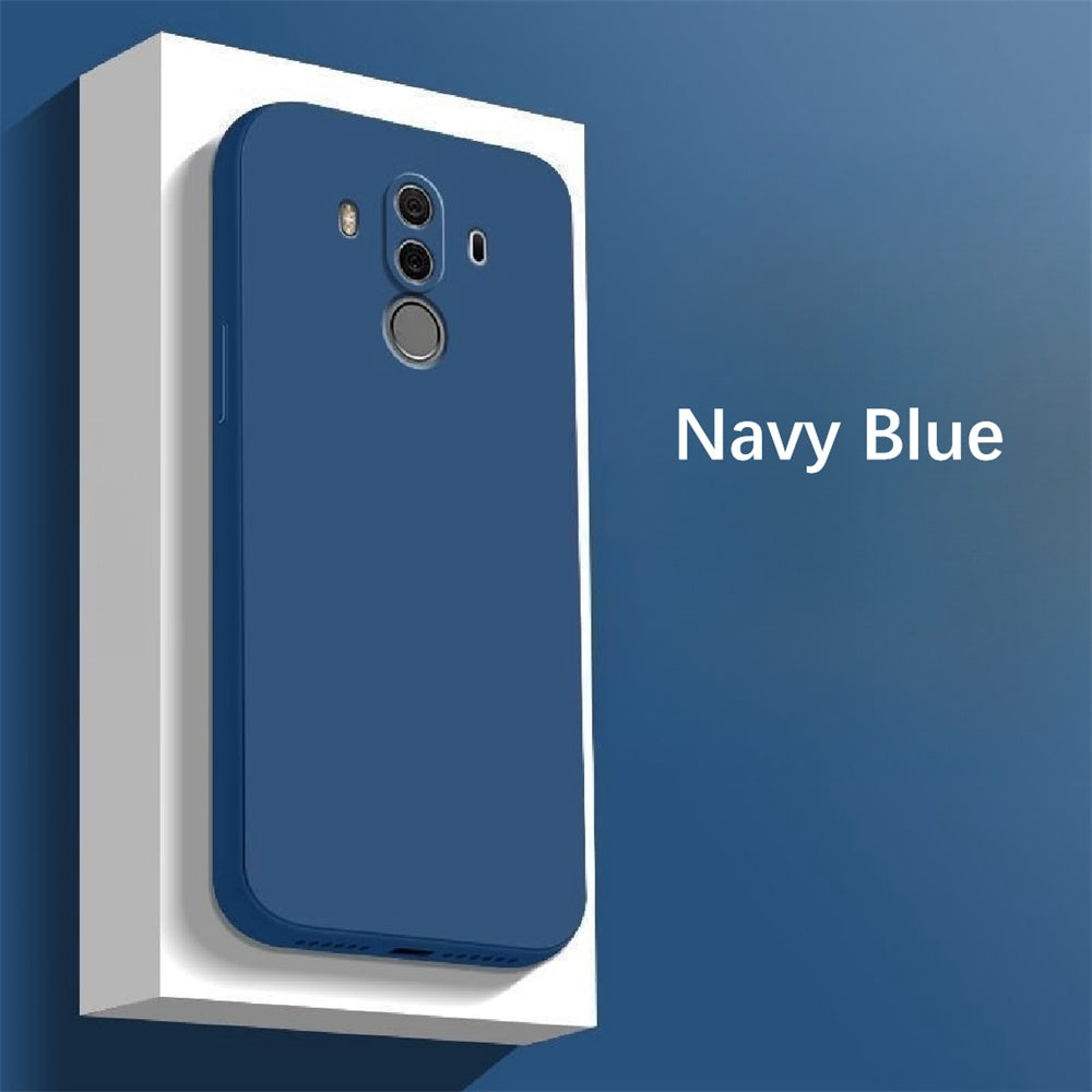 For Huawei Mate 10 Pro Cover Drop and wear resistant Silicone Full Case Classic Simple Solid Color Phone Case Cover