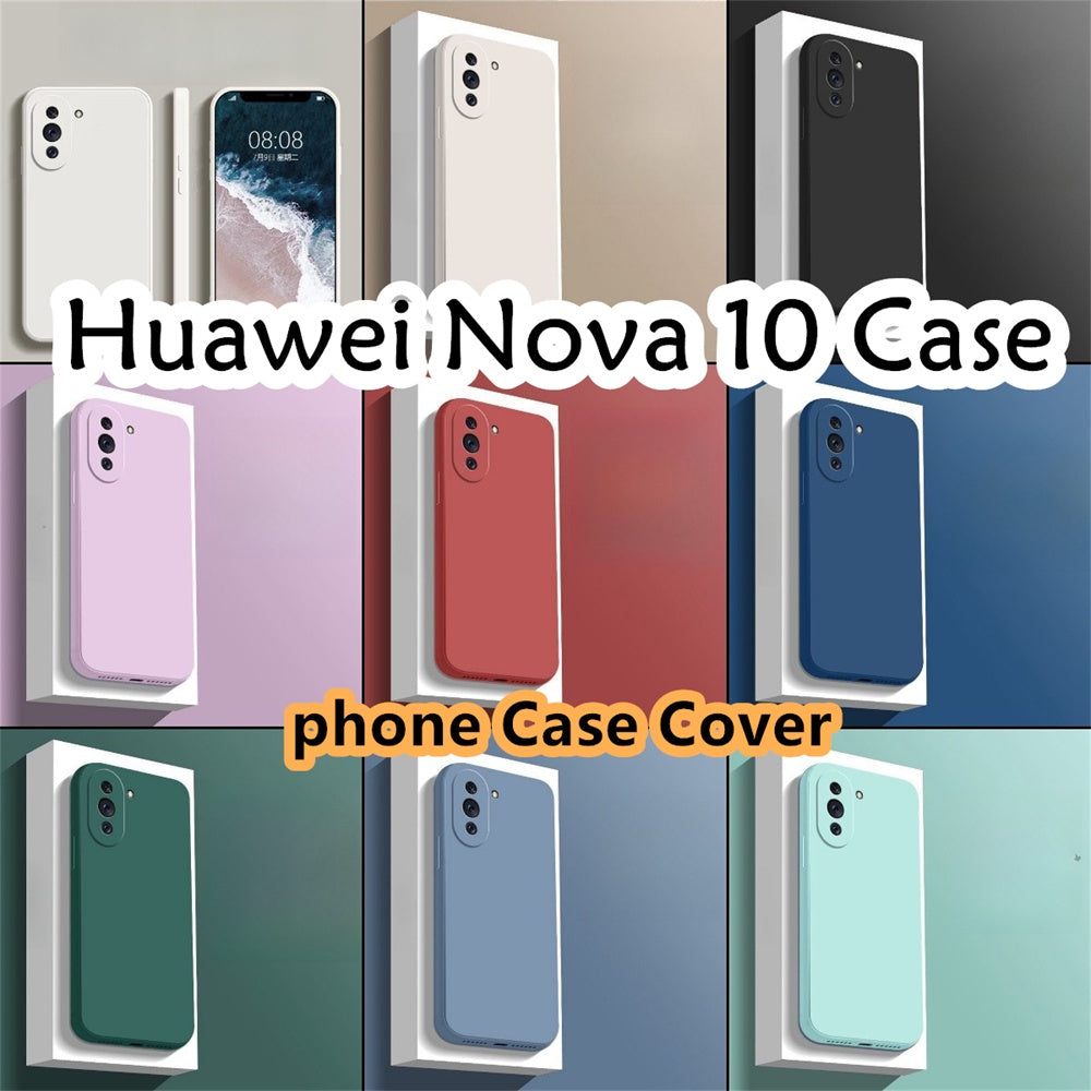 For Huawei Nova 10 Cover Drop and wear resistant Silicone Full Case Classic Simple Solid Color Phone Case Cover