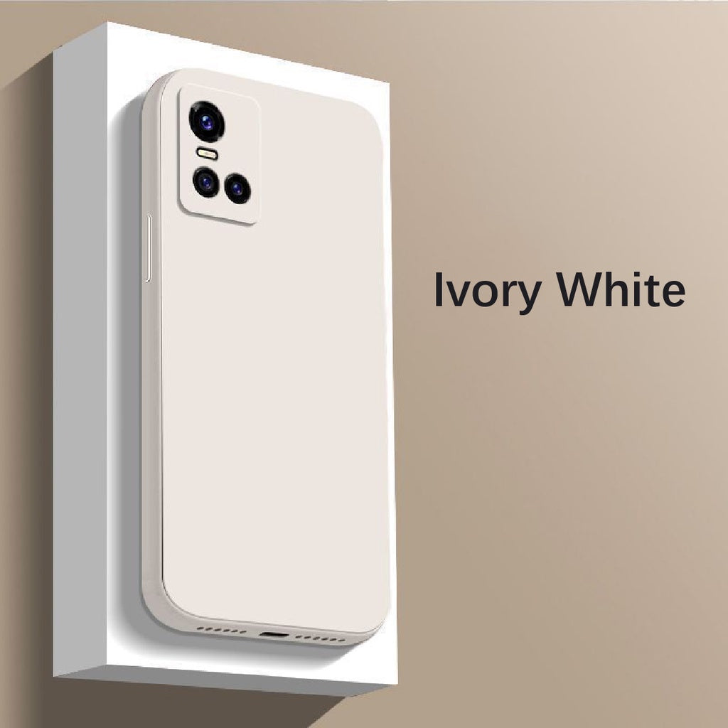 For VIVO S10 Pro Cover Drop and wear resistant Silicone Full Case Classic Simple Solid Color Phone Case Cover