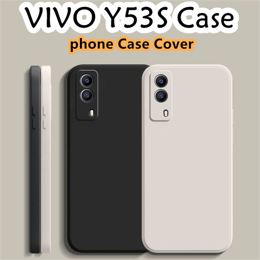 For VIVO Y53S Cover Drop and wear resistant Silicone Full Case Classic Simple Solid Color Phone Case Cover