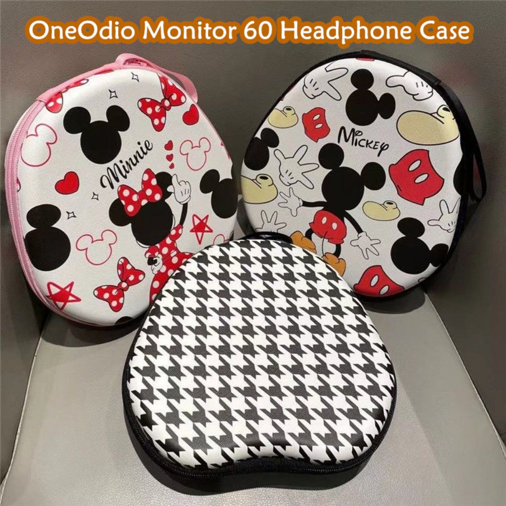 For OneOdio Monitor 60 Headphone Case Cartoon Creative Patterns Headset Earpads Storage Bag Casing Box