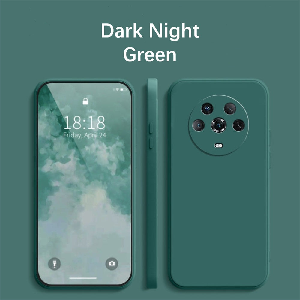 For Honor Magic 3 Pro Cover Drop and wear resistant Silicone Full Case Classic Simple Solid Color Phone Case Cover