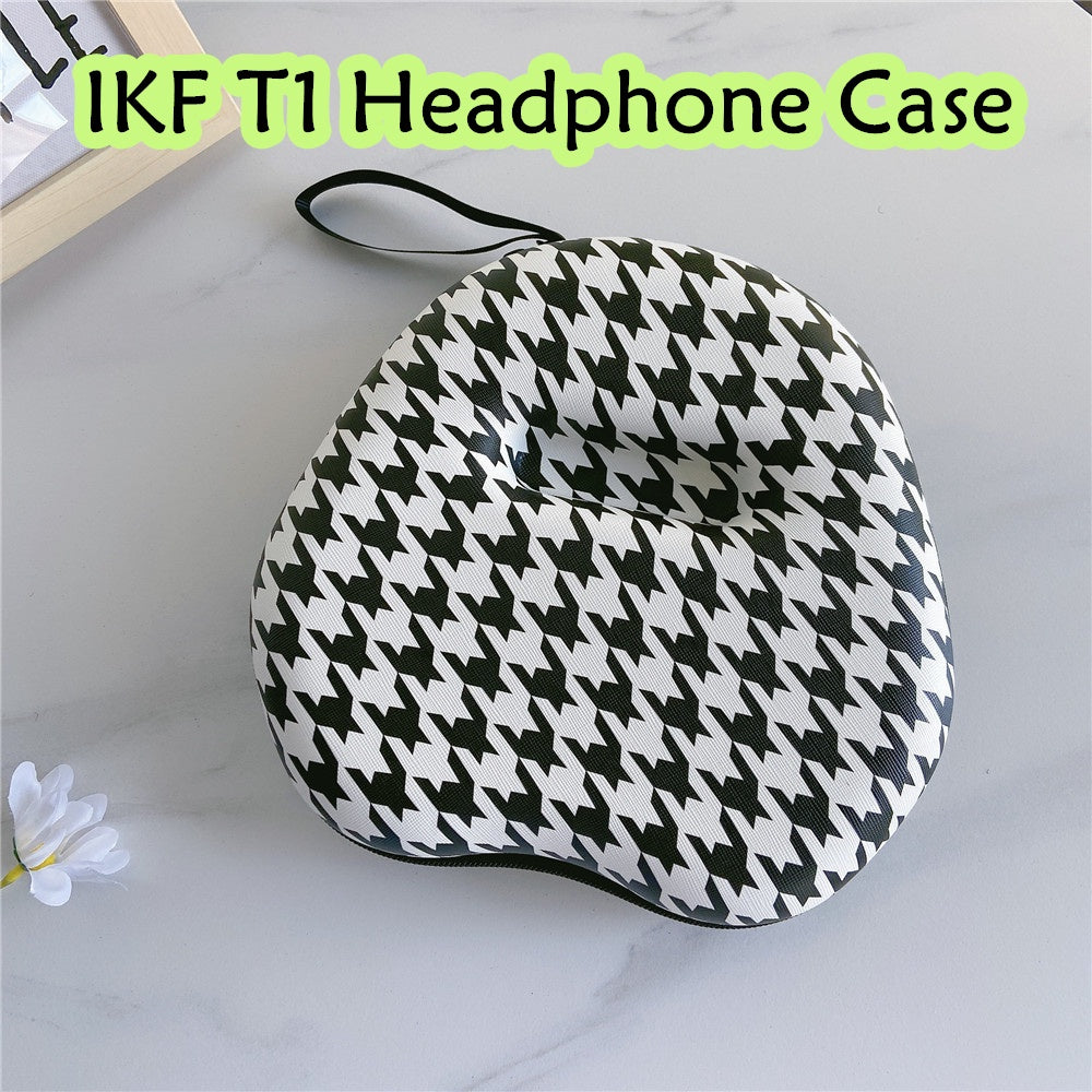 For IKF T1 Headphone Case Cartoon Creative Patterns Headset Earpads Storage Bag Casing Box