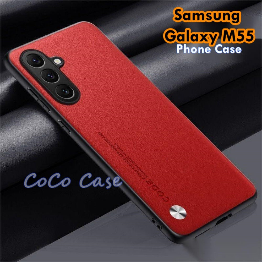 For Samsung Galaxy M55 Cover Silicone Professional Full Case Classic Simple Solid Color Phone Case Cover sweatproof