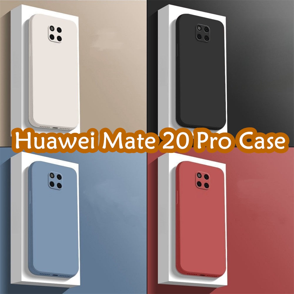 For Huawei Mate 20 Pro Cover Drop and wear resistant Silicone Full Case Classic Simple Solid Color Phone Case Cover