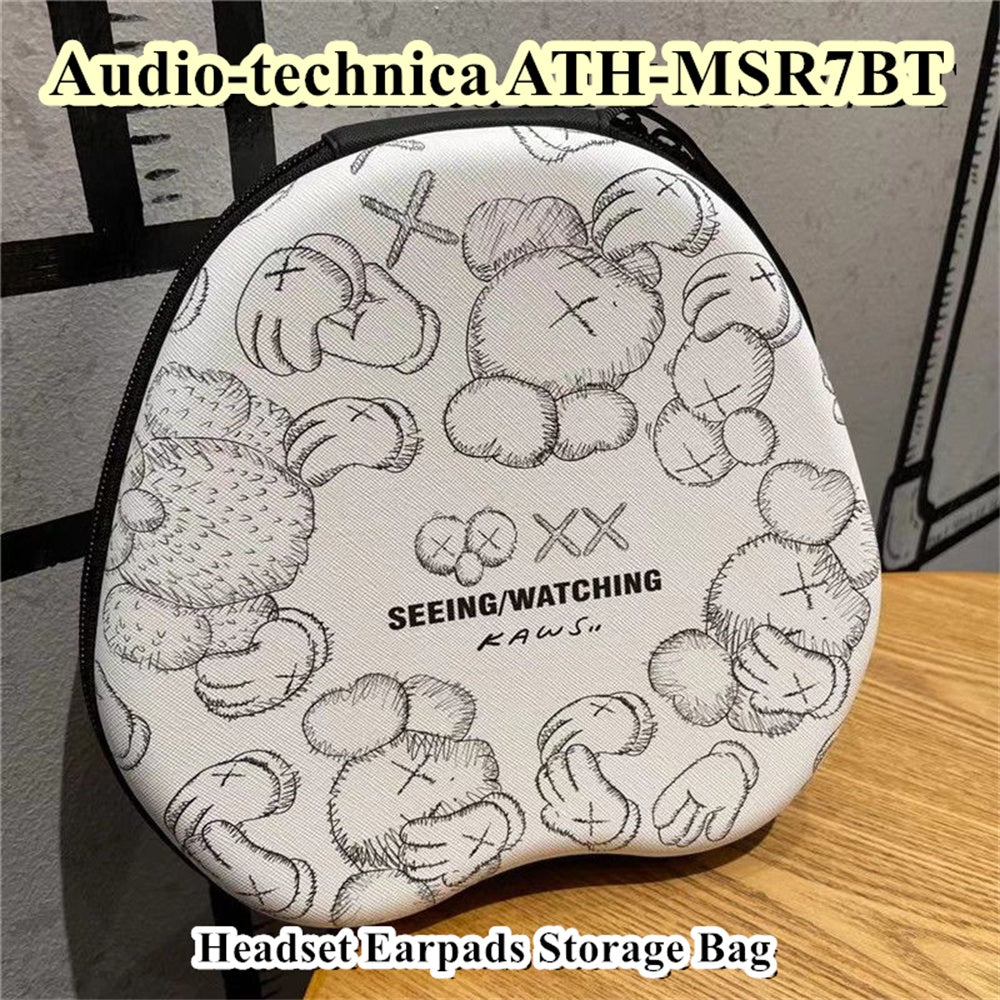 For Audio-technica ATH-MSR7BT Headphone Case Cartoon Creative Patterns Headset Earpads Storage Bag Casing Box