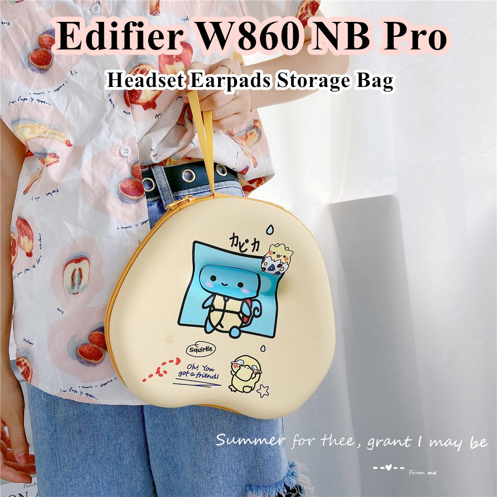 For Edifier W860 NB Pro Headphone Case Cartoon Creative Patterns Headset Earpads Storage Bag Casing Box