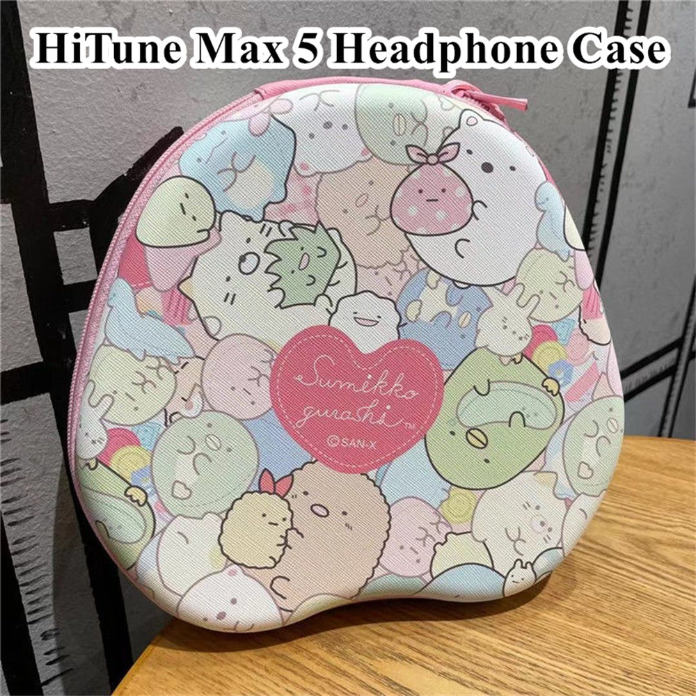 For HiTune Max 5 Headphone Case Cartoon Creative Patterns Headset Earpads Storage Bag Casing Box