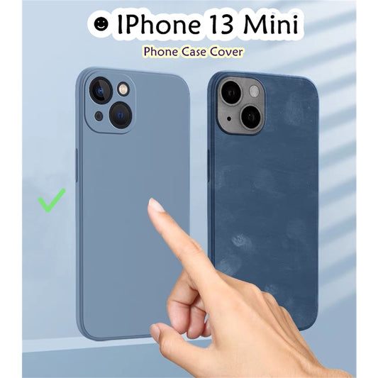 For IPhone 13 Mini Cover Drop and wear resistant Silicone Full Case Classic Simple Solid Color Phone Case Cover