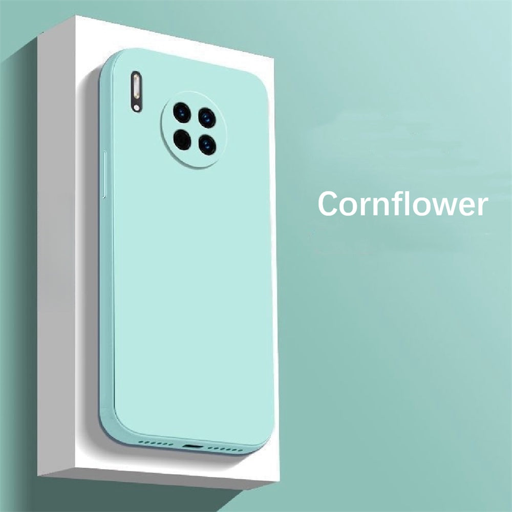 For Huawei Mate 30 RS Cover Drop and wear resistant Silicone Full Case Classic Simple Solid Color Phone Case Cover