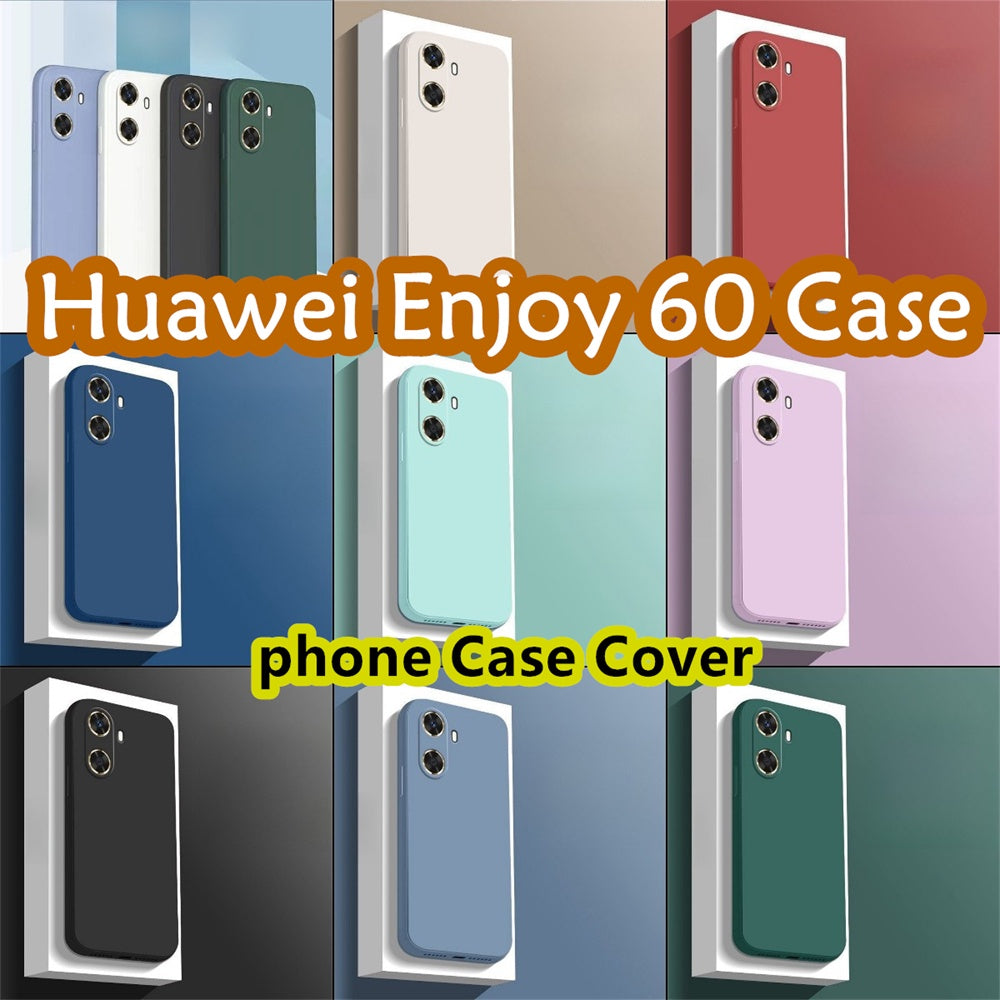 For Huawei Enjoy 60 Cover Drop and wear resistant Silicone Full Case Classic Simple Solid Color Phone Case Cover