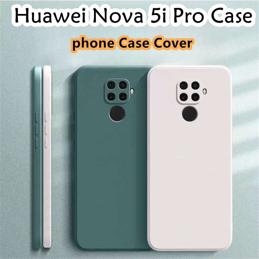 For Huawei Nova 5i Pro Cover Drop and wear resistant Silicone Full Case Classic Simple Solid Color Phone Case Cover