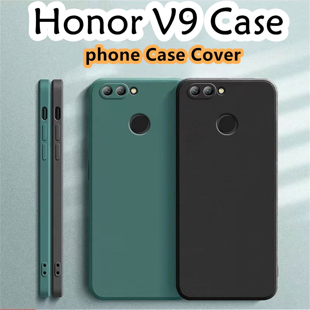 For Honor V9 Cover Drop and wear resistant Silicone Full Case Classic Simple Solid Color Phone Case Cover