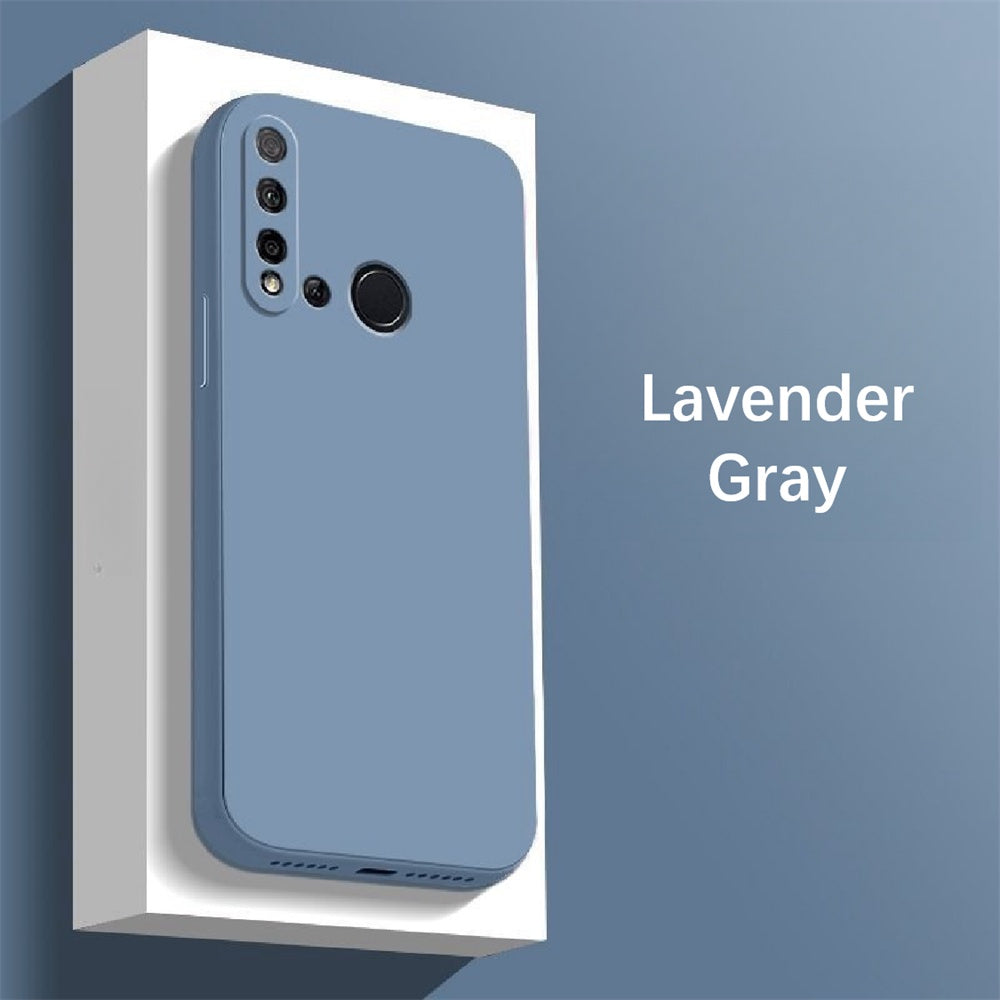For Huawei Nova 5i Cover Drop and wear resistant Silicone Full Case Classic Simple Solid Color Phone Case Cover