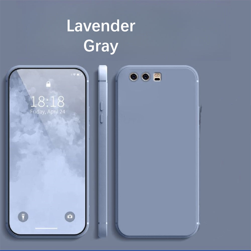 For Huawei P10 Plus Cover Drop and wear resistant Silicone Full Case Classic Simple Solid Color Phone Case Cover