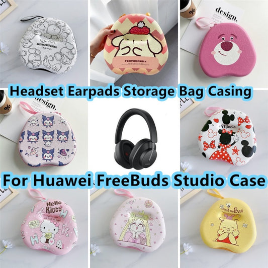 For Huawei FreeBuds Studio Headphone Case Cartoon Creative Patterns Headset Earpads Storage Bag Casing Box
