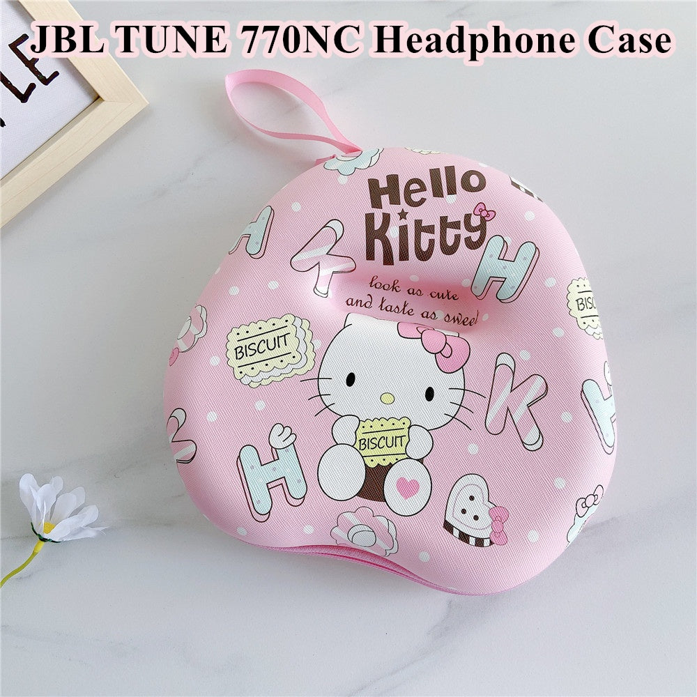 For JBL TUNE 770NC Headphone Case Cartoon Creative Patterns Headset Earpads Storage Bag Casing Box
