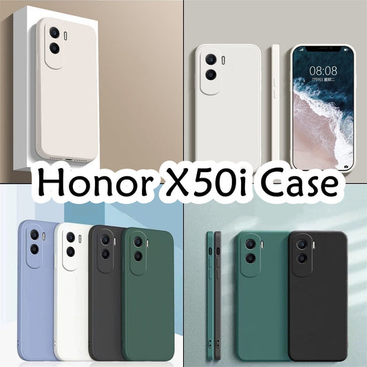 For Honor X50i Cover Drop and wear resistant Silicone Full Case Classic Simple Solid Color Phone Case Cover